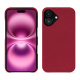 レザーケース Apple iPhone 16 Plus - Rouge passion ( Pantone #a6192e ) 