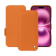 Housse cuir Apple iPhone 16 Plus - Orange ( Nappa - Pantone #ff9351 ) 