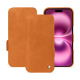 Apple iPhone 16 Plus leather case - Mandarine vintage ( Pantone #d47231 ) 