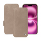 Capa em pele Apple iPhone 16 Plus - Taupe vintage ( Pantone #bda790 ) 