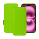 Capa em pele Apple iPhone 16 Plus - Vert fluo ( Pantone #00ab5f ) 