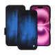 Apple iPhone 16 Plus leather case - Bleu Patine