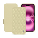 Funda de piel Apple iPhone 16 Plus - Beige - Couture ( Nappa - Pantone #ceb888 ) 