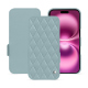 Apple iPhone 16 Plus leather case - Bleu ciel - Couture ( Nappa - Pantone #abcae9 ) 
