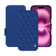 Funda de piel Apple iPhone 16 Plus - Bleu océan - Couture ( Nappa - Pantone #15458a) 