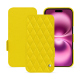 Custodia in pelle Apple iPhone 16 Plus - Jaune fluo - Couture ( Pantone #c9ff57 ) 