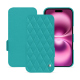 Capa em pele Apple iPhone 16 Plus - Bleu fluo - Couture