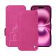 Apple iPhone 16 Plus leather case - Rose BB ( Pantone #DB599F )