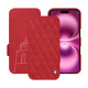 Custodia in pelle Apple iPhone 16 Plus - Rouge troupelenc - Couture ( Pantone #AB191A )