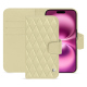Apple iPhone 16 Plus leather wallet case - Beige - Couture ( Nappa - Pantone #ceb888 ) 