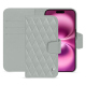 Capa de couro para carteira Apple iPhone 16 Plus - Gris - Couture ( Nappa - Pantone #c1c6c8 ) 