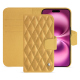 Custodia in pelle Apple iPhone 16 Plus - Or Maïa - Couture ( Pantone 871C ) 