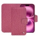Capa de couro para carteira Apple iPhone 16 Plus - Serpent ciclamino ( Pantone #9E4C6E ) 