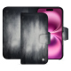 Capa de couro para carteira Apple iPhone 16 Plus - Gris Patine