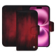 Apple iPhone 16 Plus leather wallet case - Rouge Patine