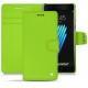Samsung Galaxy Note 7 leather case - Vert fluo
