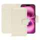 Apple iPhone 16 Plus leather wallet case - Blanc PU ( White ) 