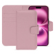 苹果 iPhone 16 Plus 真皮钱包保护套 - Rose PU ( Pantone #efbae1 ) 