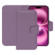 Capa de couro para carteira Apple iPhone 16 Plus - Lilas PU ( Pantone #b9a3e3 )