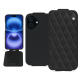 Funda de piel Apple iPhone 16 - Noir - Couture ( Nappa - Black ) 