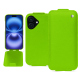Apple iPhone 16 leather case - Vert fluo ( Pantone #00ab5f ) 