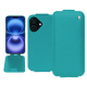 Custodia in pelle Apple iPhone 16 - Bleu fluo