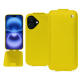 Funda de piel Apple iPhone 16 - Jaune fluo ( Pantone #c9ff57 ) 