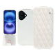 Capa em pele Apple iPhone 16 - Blanc escumo - Couture ( Pantone #D6D6D1 )