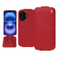 Housse cuir Apple iPhone 16 - Rouge troupelenc ( Pantone #AB191A )