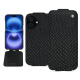 Apple iPhone 16 leather case - Serpent nero ( Noir / Black) 
