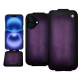 Apple iPhone 16 leather case - Violet Patine