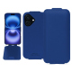 Housse cuir Apple iPhone 16 - Bleu Océan PU ( Pantone #003da5 )