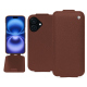 Apple iPhone 16 leather case - Marron délicat ( Pantone #95614d) 