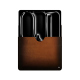 Apple iPad Pro 11 (2024) leather sleeve - Marron Patine