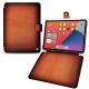 Apple iPad mini 6 / 7 leather case - Orange Patine