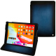 Housse cuir Apple iPad 10.2' - Bleu Patine