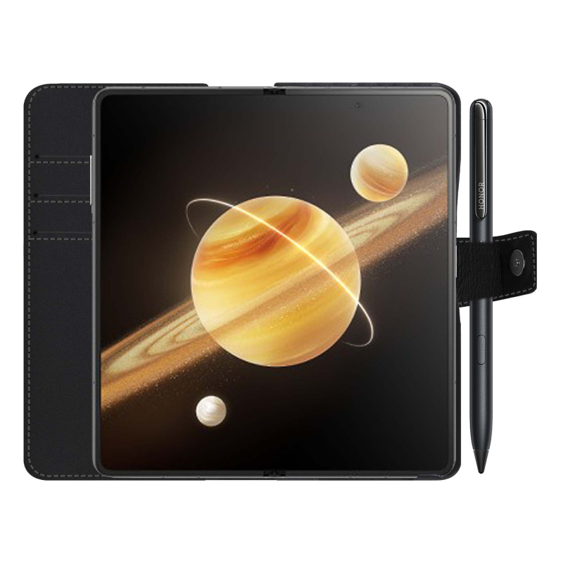 Capa de couro para carteira Honor Magic V3