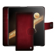 Honor Magic V3 leather wallet case - Rouge Patine