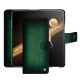 Honor Magic V3 leather wallet case - Vert Patine