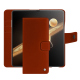 Honor Magic V3 leather wallet case - Orange Veggie ( Pantone #cb6015 ) 