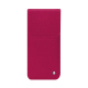 Samsung Galaxy S25 Ultra leather pouch - Rose fluo ( Pantone #ff16b4 ) 