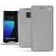 Housse cuir Samsung Galaxy Note 7 - Gris ( Nappa - Pantone W428C ) 