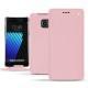 Housse cuir Samsung Galaxy Note 7 - Rose ( Nappa - Pantone 2365C ) 
