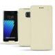 Capa em pele Samsung Galaxy Note 7 - Blanc escumo