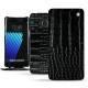 Housse cuir Samsung Galaxy Note 7 - Crocodile nero