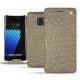 Samsung Galaxy Note 7 leather case - Autruche desert