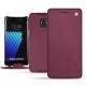 Samsung Galaxy Note 7 leather case - Prune vintage ( Pantone 512C ) 