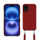 Guscio Apple iPhone 16 con tracolla - Tomate ( Pantone #a61715 ) 