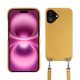 Carcasa Apple iPhone 16 Plus con bandolera - Or Maïa ( Pantone 871C ) 