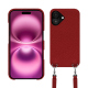 Carcasa Apple iPhone 16 Plus con bandolera - Tomate ( Pantone #a61715 ) 
